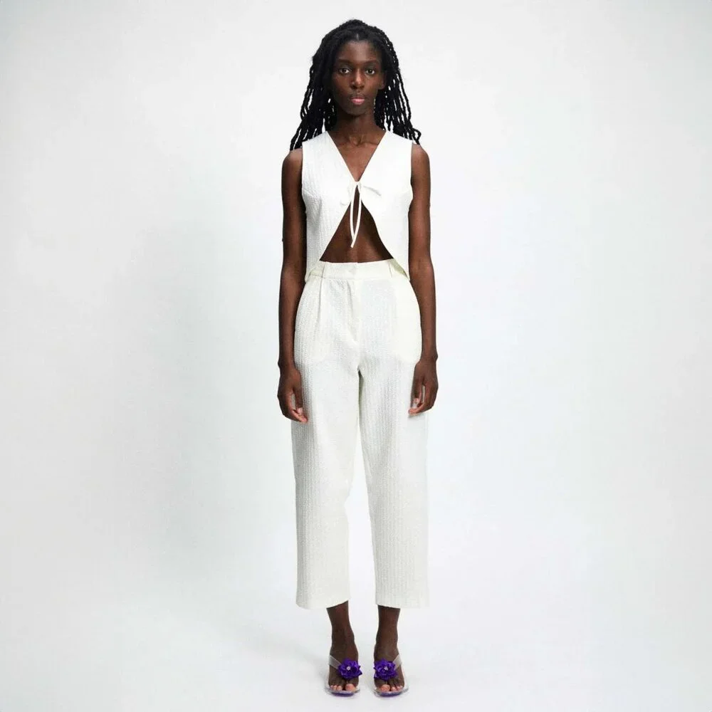 🆕 Rita Row Chaco Pants in white • size 36 •‎ NWOT